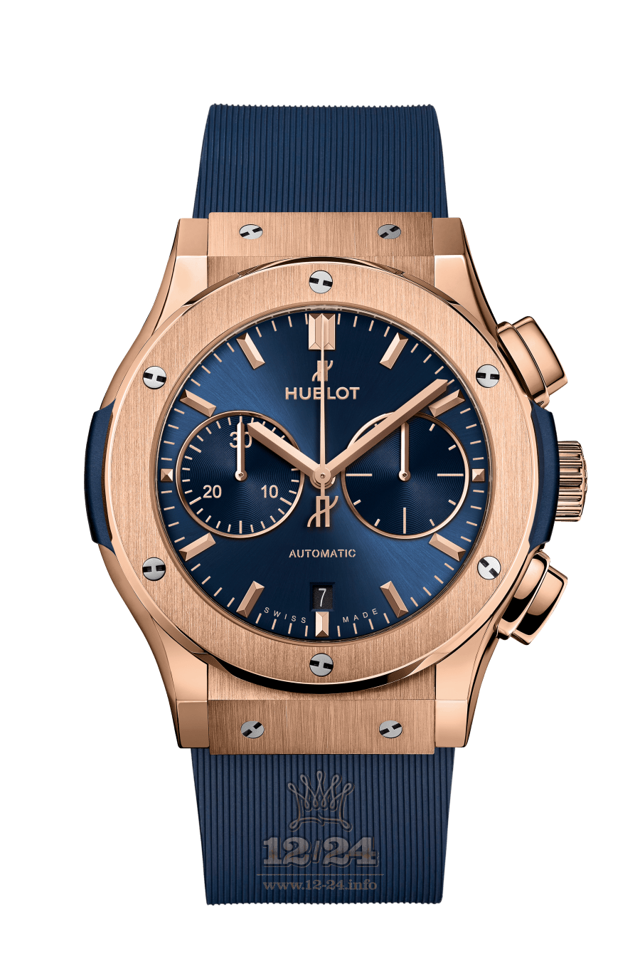 Hublot Classic Fusion Watch 521.OX.7180.RX 45 mm Pink gold Case Dark blue Dial