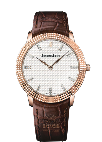 Audemars Piguet Classique Watch 15163OR.GG.A088CR.02 38 mm Pink gold Case White Dial