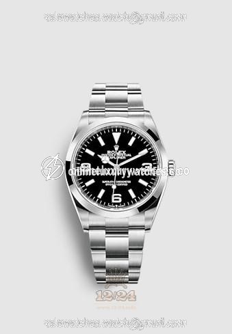 Rolex Explorer Watch 124270-0001 36 mm Stainless steel Case Black Dial
