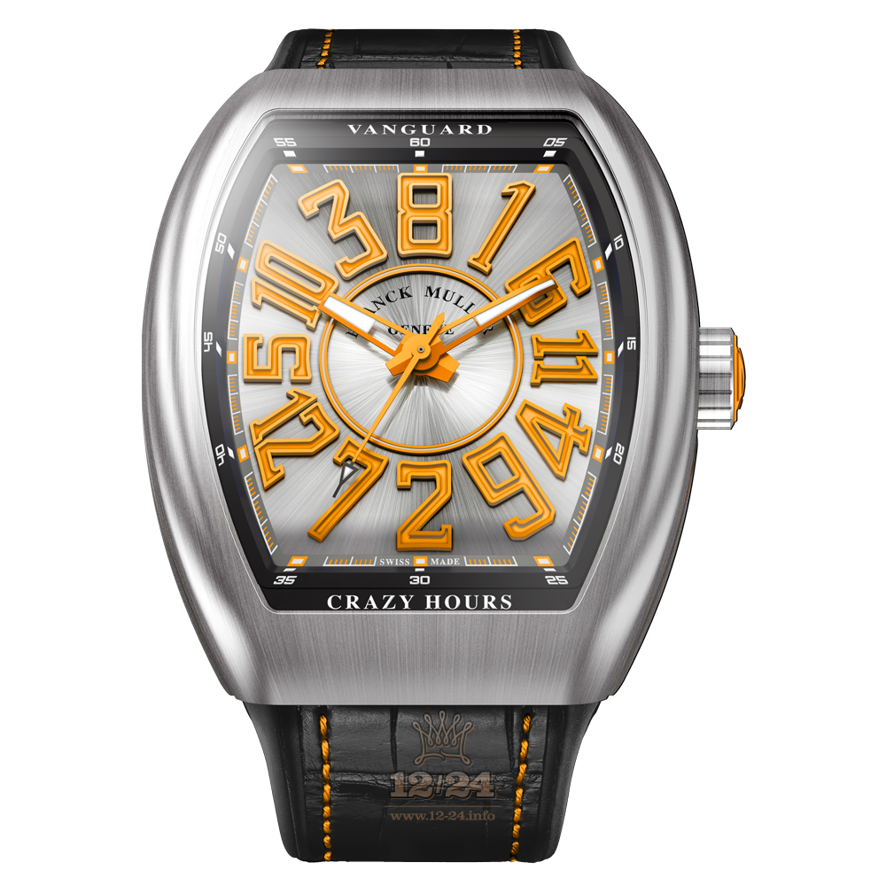 Franck Muller Vanguard Watch V 45 CH BR OR 45 mm Stainless steel Case Gray Silver Dial