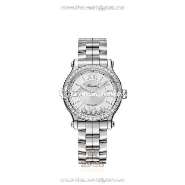 Chopard Happy Sport Watch 278608-3004 33 mm Stainless steel Case Silver Dial