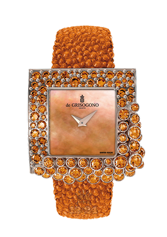 de Grisogono Sugar Watch S-S09 Pink gold Case Orange Dial