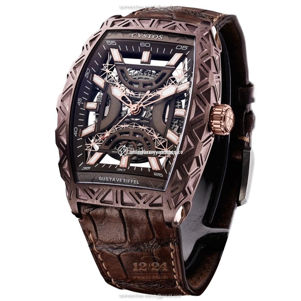 Cvstos Challenge Watch CV14045CHJLEIAB0000C5N10 53 mm Stainless steel PVD coating Case Black Dial