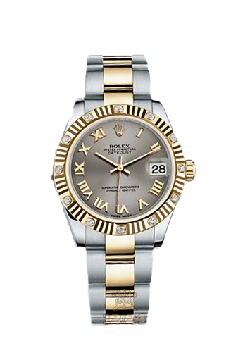 Rolex Datejust Watch 178313-0069 31 mm Steel / Yellow gold Case Gray Dial