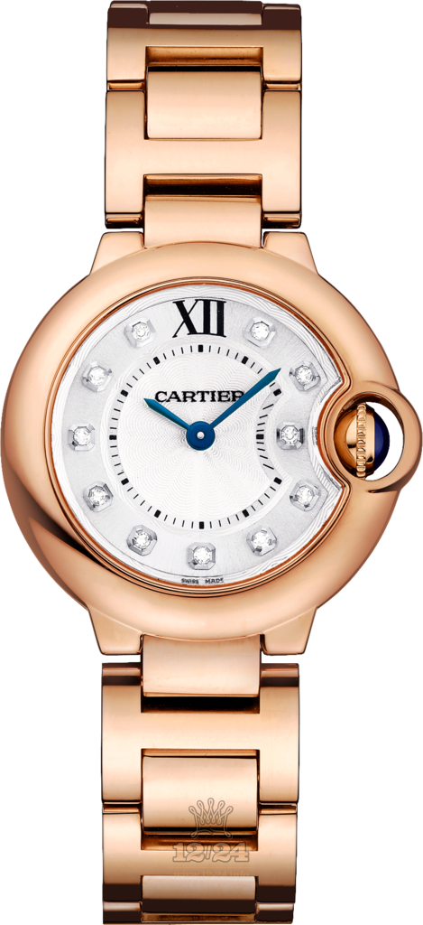 Cartier Ballon Bleu de Cartier Watch WJBB0016 28 mm Pink gold Case Silver Dial