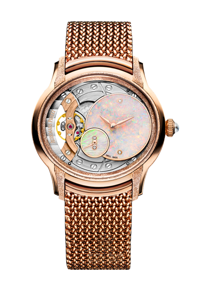 Audemars Piguet Millenary Watch 77244OR.GG.1272OR.01 40 mm Pink gold Case Silver Golden Dial