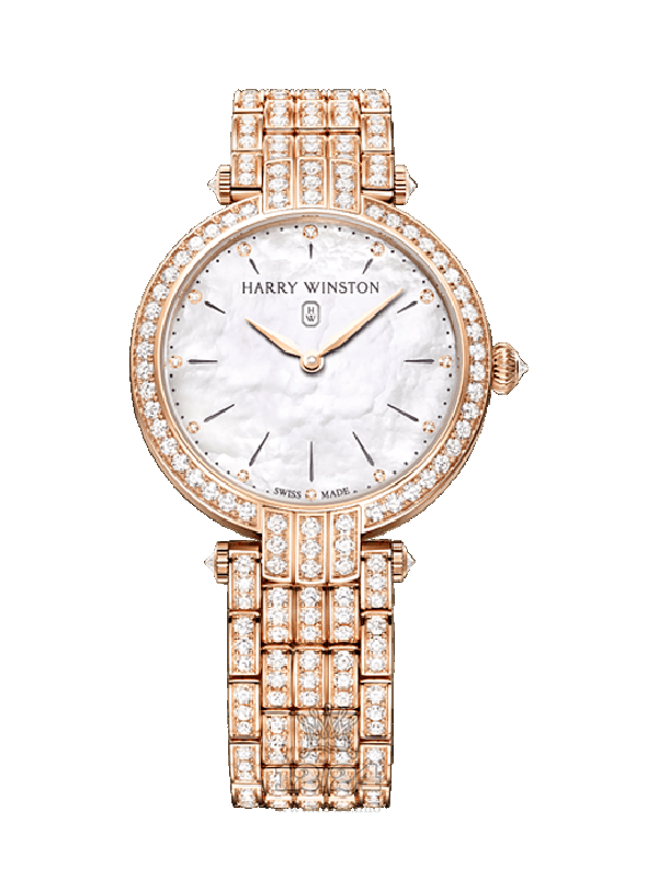 Harry Winston The Premier Collection Watch PRNQHM31RR004 31 mm Pink gold Case White Dial