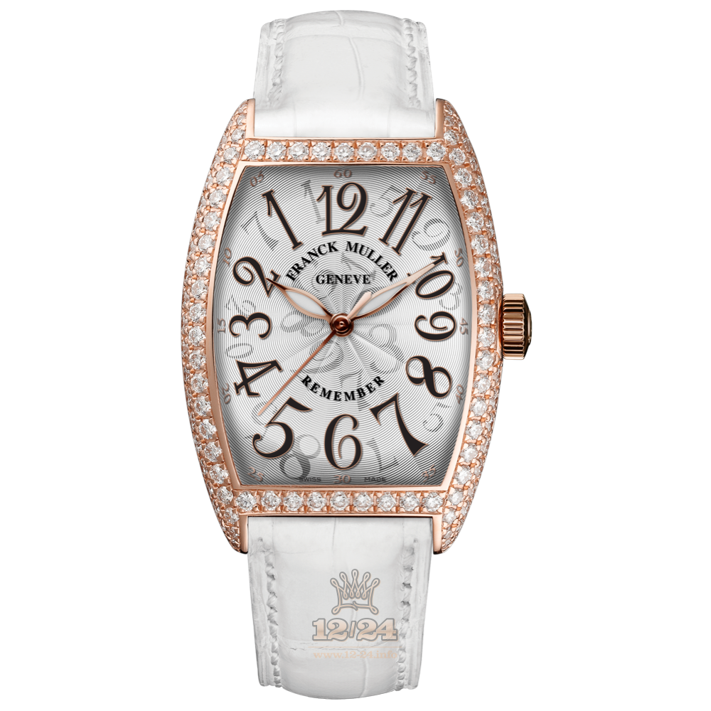 Franck Muller Cintree Curvex Watch 2850 B SC AT REM D 43 mm Pink gold Case Silver Dial