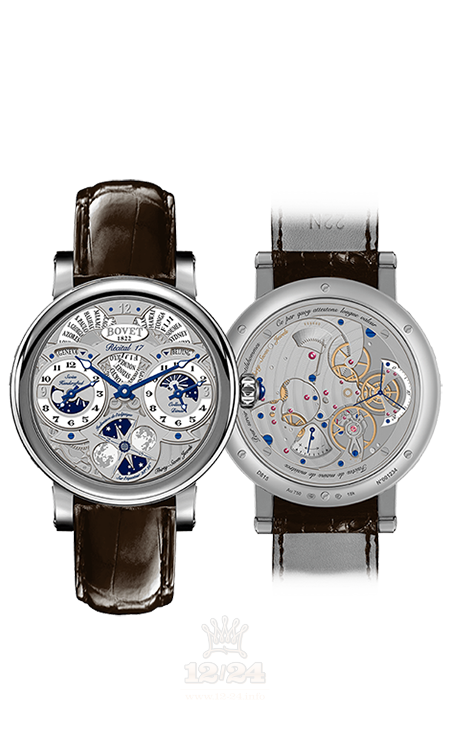 Bovet Dimier Watch R170002 45 mm White gold Case White Dial