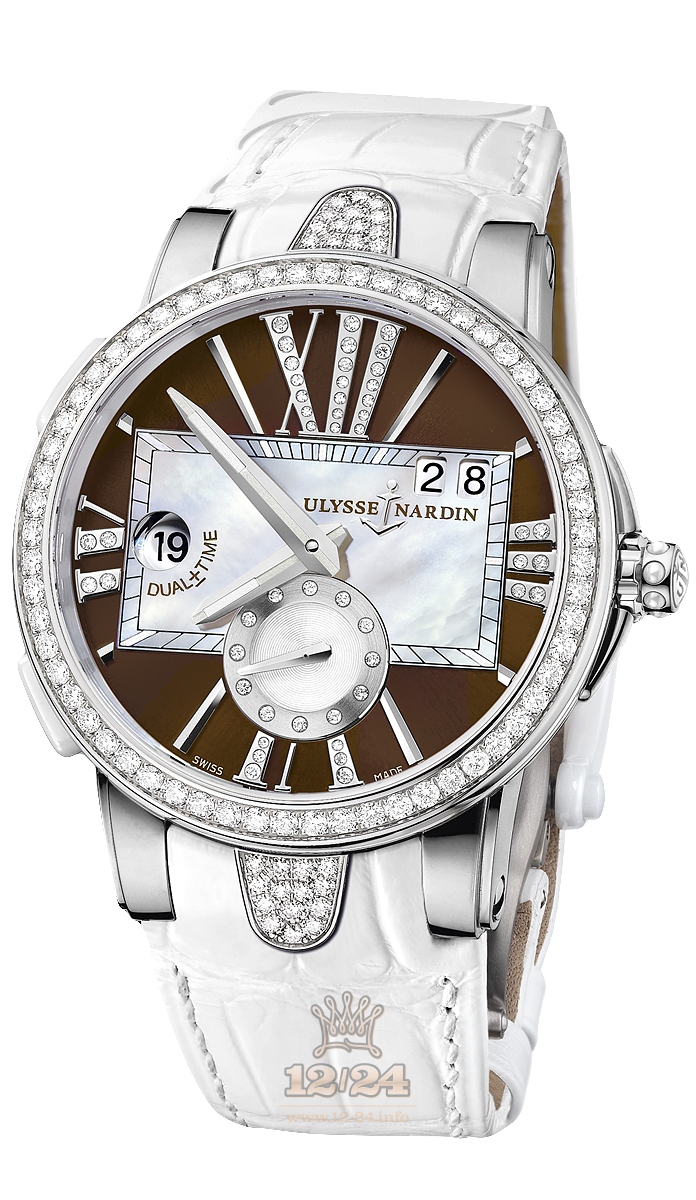 Ulysse Nardin Executive Watch 243-10B/30-05 40 mm Stainless steel Case White Brown (chocolate) Dial
