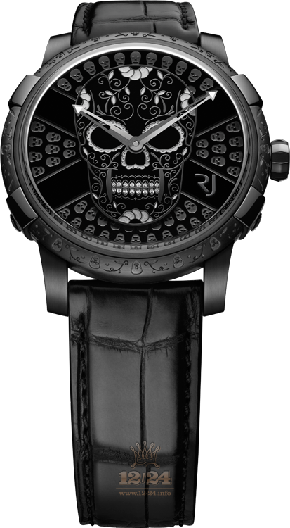 Romain Jerome Collaborations Watch RJ.M.AU.FM.001.06 43 mm Stainless steel PVD coating Case Black Dial