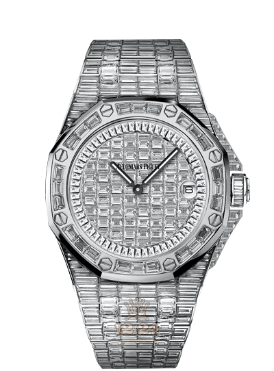 Audemars Piguet Royal Oak Offshore Watch 67543BC.ZZ.9185BC.01 37 mm White gold Case Silver Dial