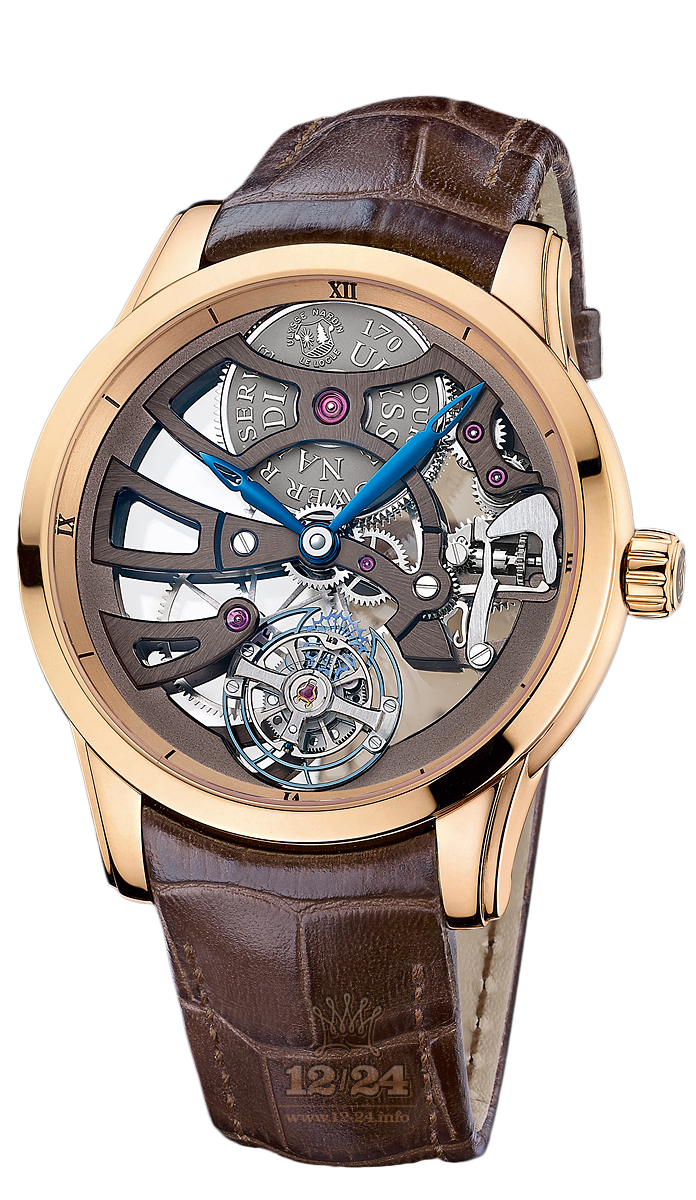 Ulysse Nardin Classic Watch 1706-129/BQ 44 mm Pink gold Case