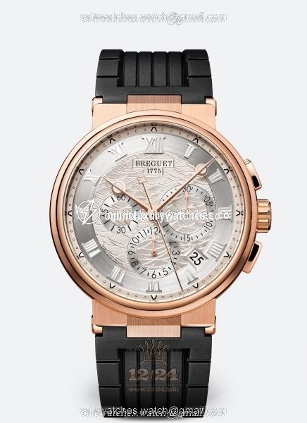 Breguet Marine Watch 5527BR/12/5WV 42 mm Pink gold Case