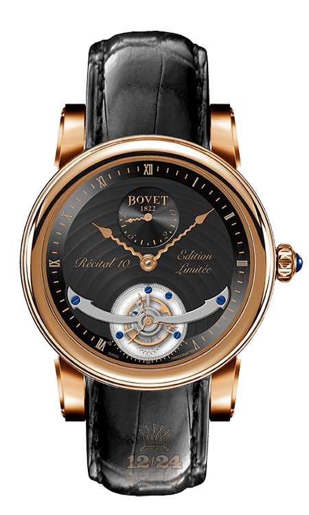 Bovet Dimier Watch R100001-G4 46 mm Pink gold Case Black Dial