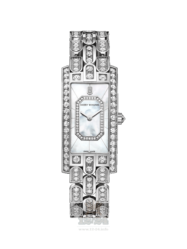 Harry Winston The Avenue Collection Watch AVCQHM19WW138 19 mm White gold Case White Pink Dial