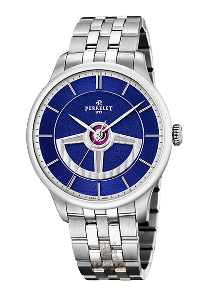 Perrelet First Class Watch A1090/6 42 mm Stainless steel Case Dark blue Dial