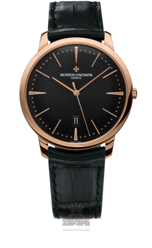Vacheron Constantin Patrimony Watch 85180/000R-9232 40 mm Pink gold Case Black Dial