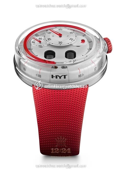 HYT H0 Watch 048-AC-85-RF-RU 49 mm Stainless steel Case Silver Dial
