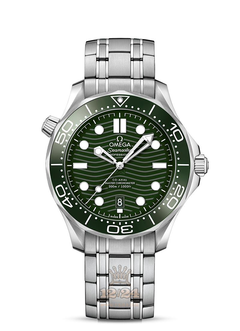 Omega Seamaster Watch 210.30.42.20.10.001 42 mm Stainless steel Case Green Dial