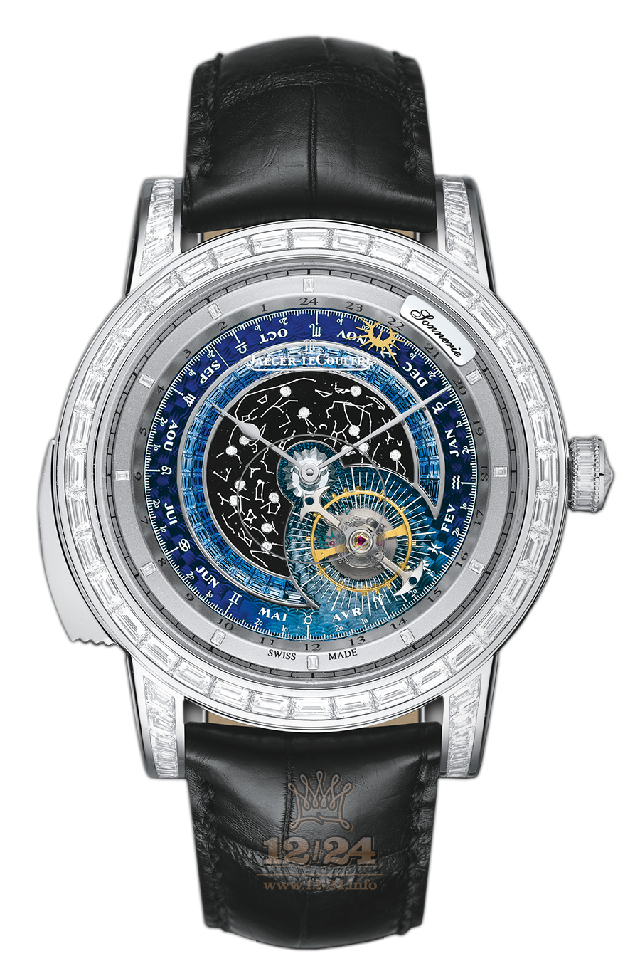 Jaeger-LeCoultre Master Watch 5053406 47 mm White gold Case Black Blue Dark blue Dial