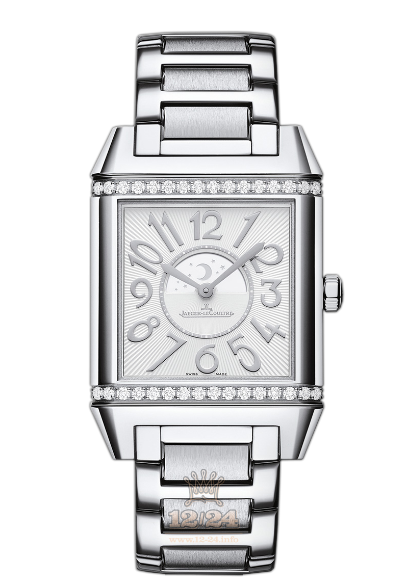 Jaeger-LeCoultre Reverso Squadra Watch 7058130 42 mm Stainless steel Case Silver Dial