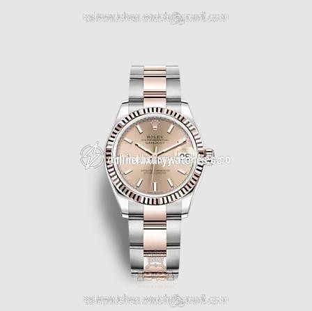 Rolex Datejust Watch 278271-0009 31 mm Stainless steel Pink gold Case Pink Dial