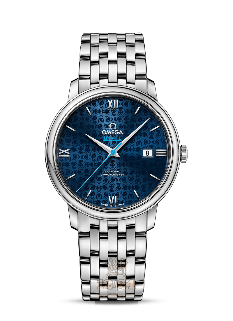 Omega Prestige Watch 424.10.40.20.03.003 40 mm Stainless steel Case Dark blue Dial