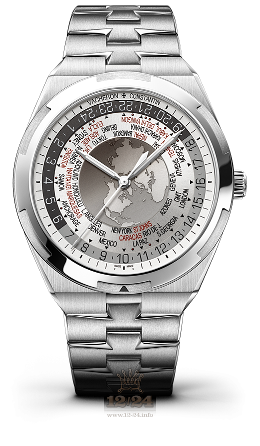 Vacheron Constantin Overseas Watch 7700V/110A-B129 44 mm Stainless steel Case White Gray Dial