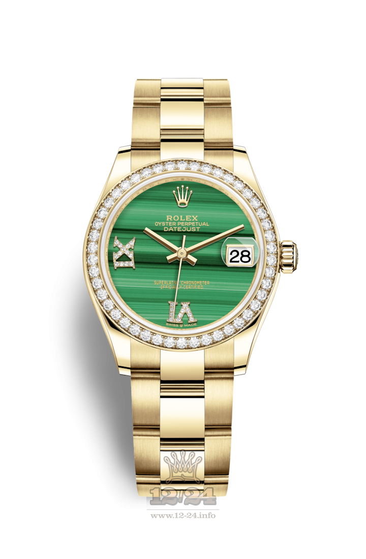 Rolex Datejust Watch 278288rbr-0003 31 mm Yellow gold Case Green Dial