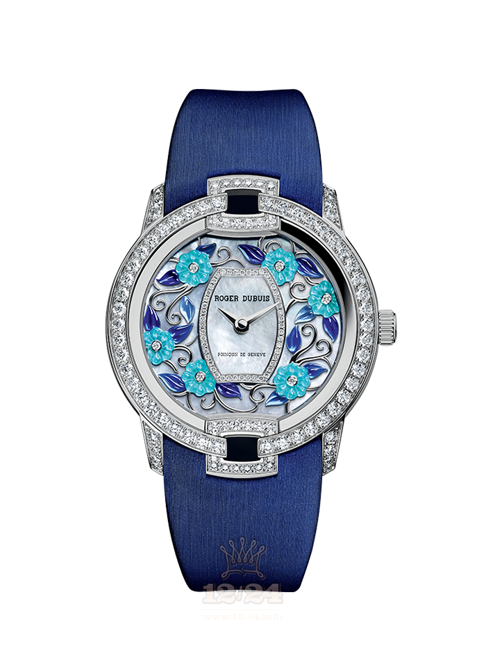Roger Dubuis Velvet Watch RDDBVE0054 36 mm White gold Case Blue Dark blue Painted Dial