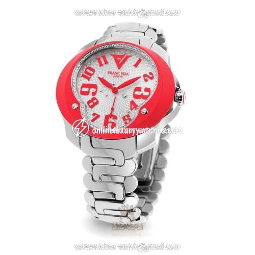 Franc Vila Tribute In Colors Watch 80Q.SS.NEO.RED 41 mm Stainless steel Case Silver Dial
