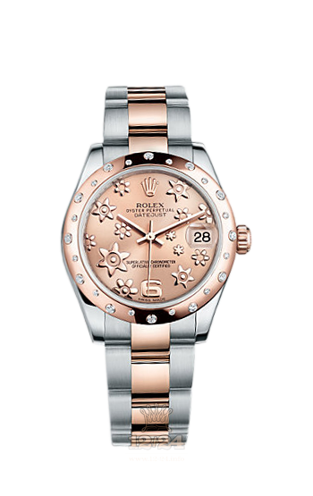 Rolex Lady-Datejust Watch 178341-0013 31 mm Steel / Pink gold Case Pink Dial