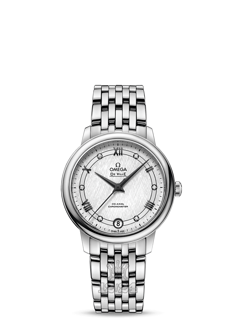 Omega Prestige Watch 424.10.33.20.52.002 32 mm Stainless steel Case Silver Dial