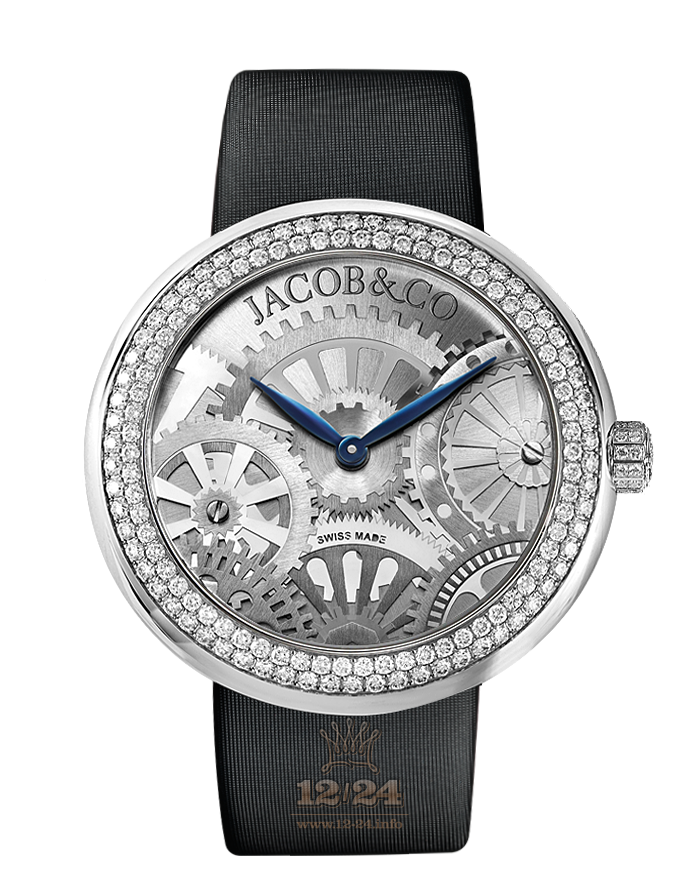 Jacob & Co Ladies Collection Watch 210.030.10.RT.OX.3NS 44 mm Stainless steel Case Gray Dial