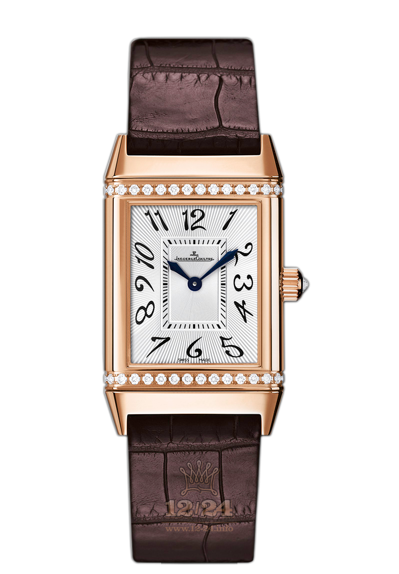 Jaeger-LeCoultre Reverso Watch 2562402 38 mm Pink gold Case White Silver Dial