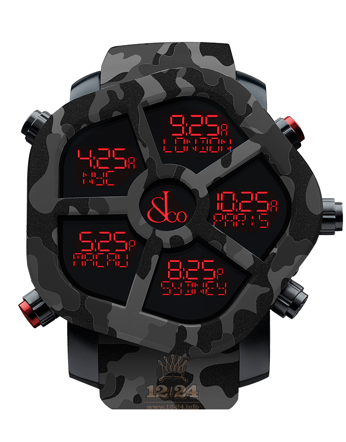 Jacob & Co Gents Collection Watch GH100.11.NS.PC.ANR4D 47 mm Carbon Case Black Dial