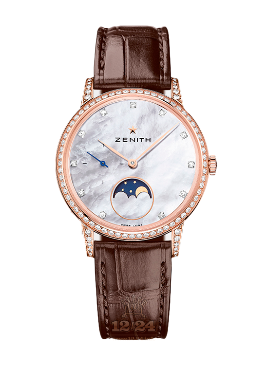 Zenith Elite Watch 22.2321.692/82.C713 36 mm Pink gold Case White Dial