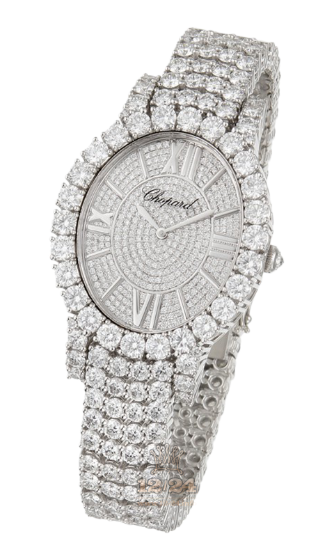 Chopard L Heure du Diamant Watch 109420-1002 White gold Case Silver Dial