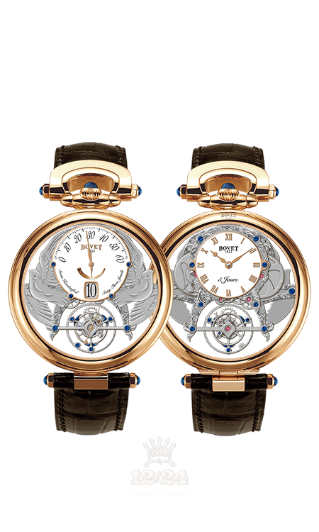 Bovet Fleurier Grandes Complications Watch AIVS005 44 mm Pink gold Case White Gray Dial
