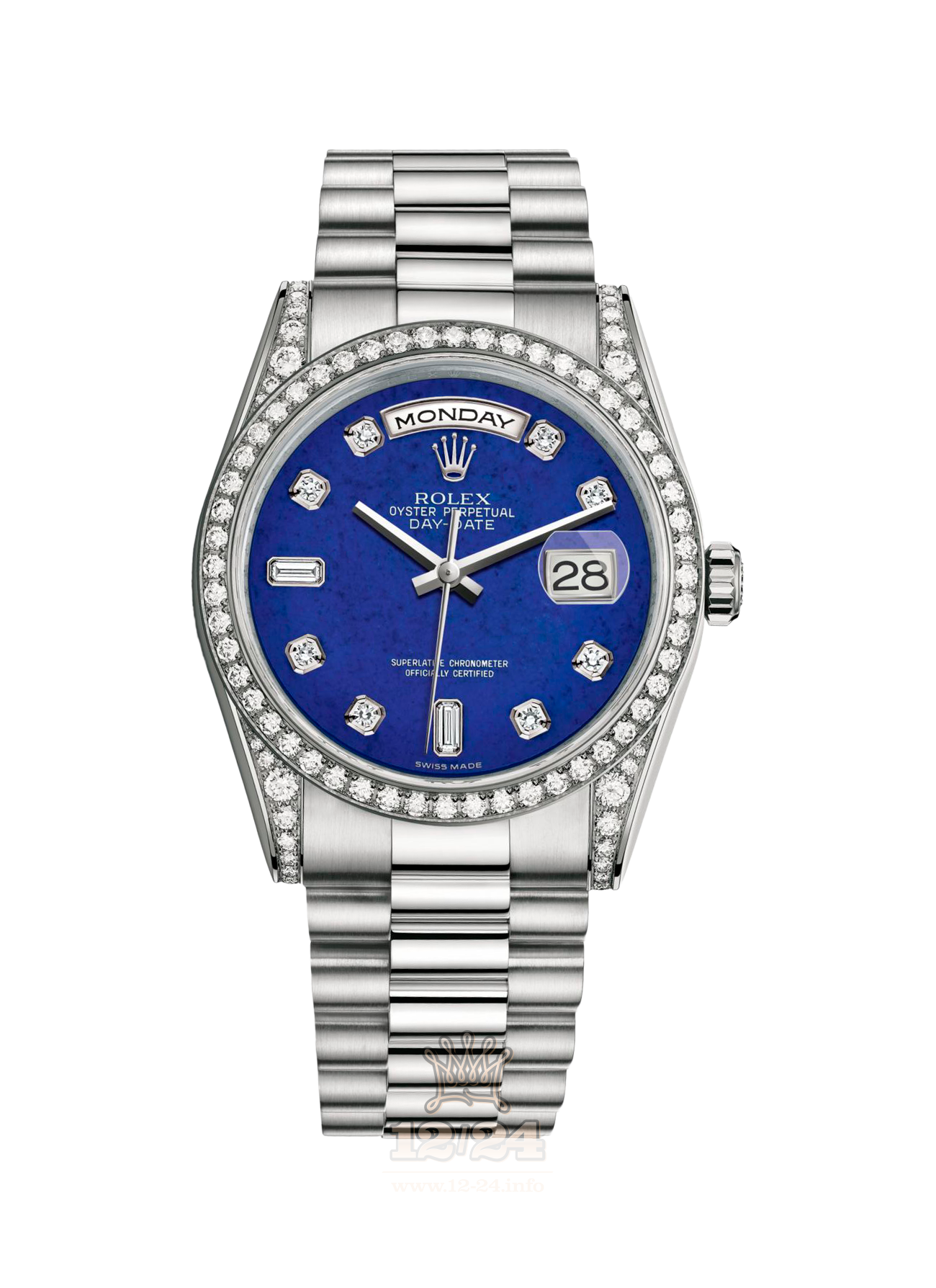 Rolex Day-Date Watch 118389-0083 36 mm White gold Case Dark blue Dial