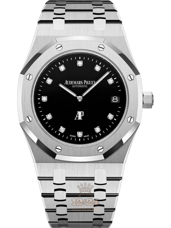 Audemars Piguet Royal Oak Watch 15206PT.OO.1240PT.01 39 mm Platinum Case Black Dial