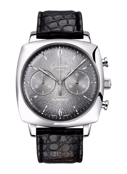 Glashutte Vintage Watch 1-39-34-25-32-04 41 mm Stainless steel Case Gray Silver Dial
