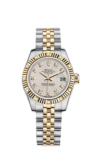 Rolex Lady-Datejust Watch 179313-0102 26 mm Steel / Yellow gold Case Beige Dial