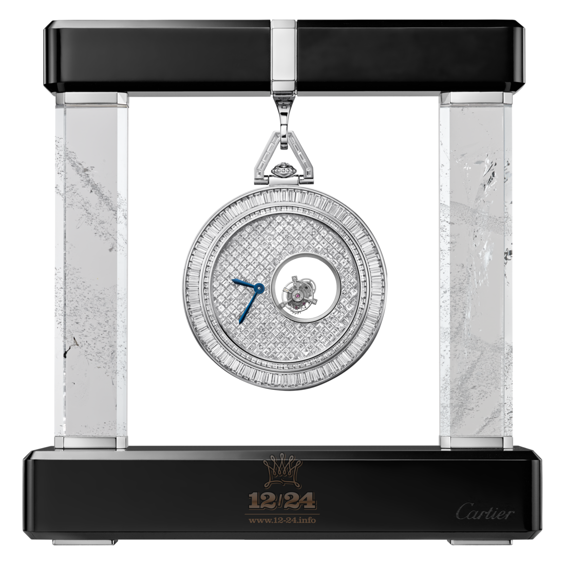 Cartier Rotonde de Cartier Watch HPI01075 55 mm Platinum Case Silver Dial