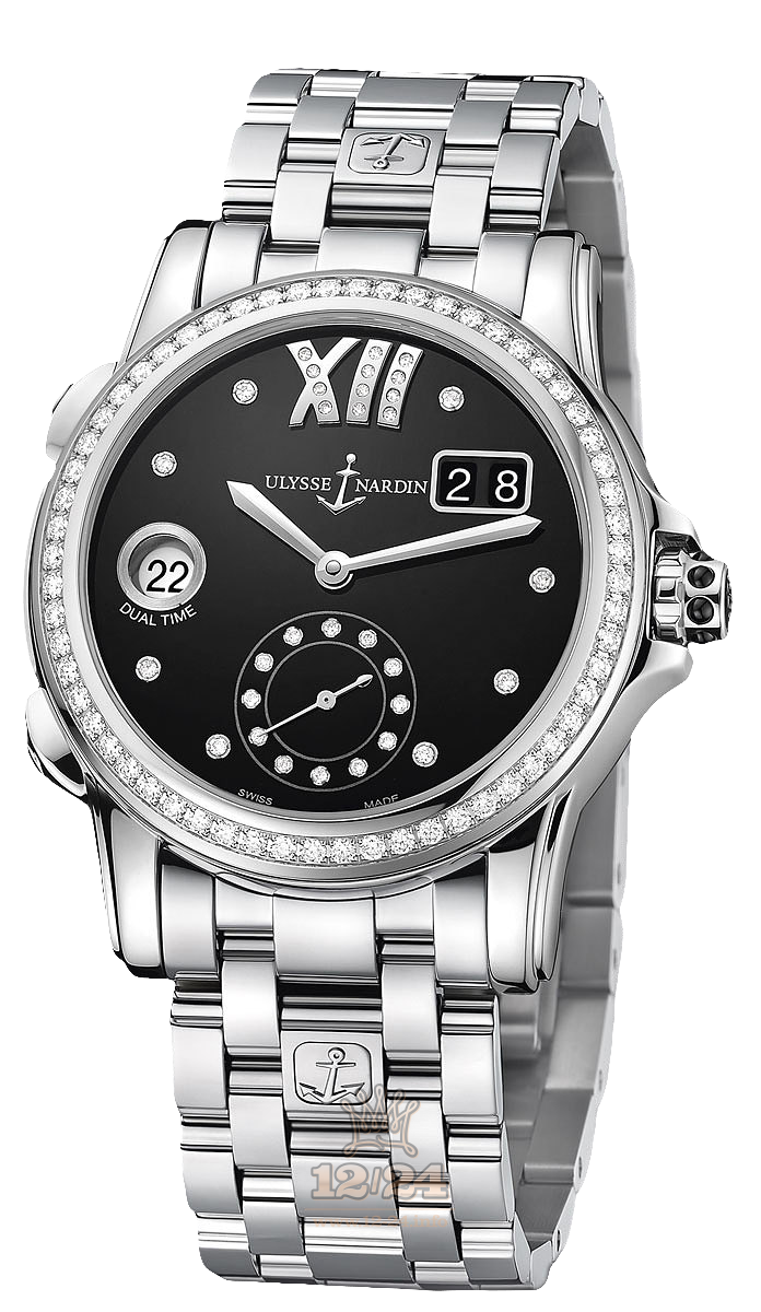 Ulysse Nardin Classic Watch 3343-222B-7/30-02 38 mm Stainless steel Case Black Dial