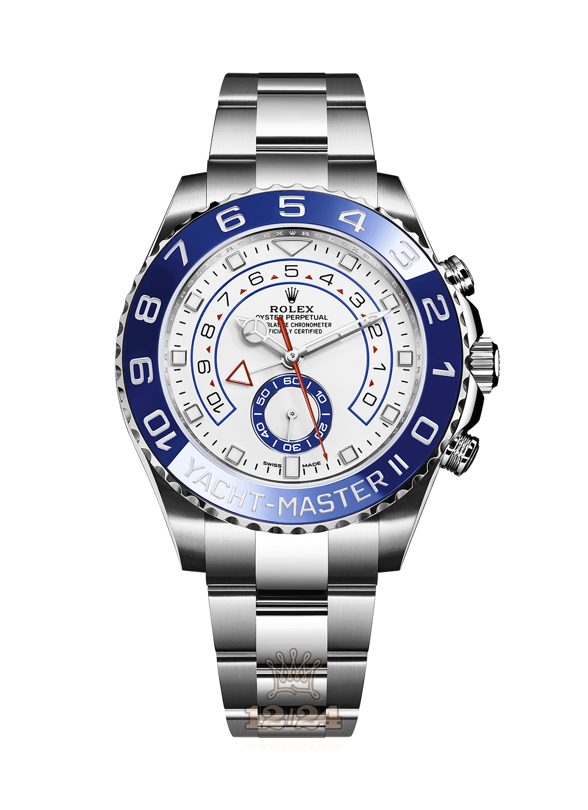 Rolex Yacht-Master II Watch 116680-0002 44 mm Stainless steel Case White Dial