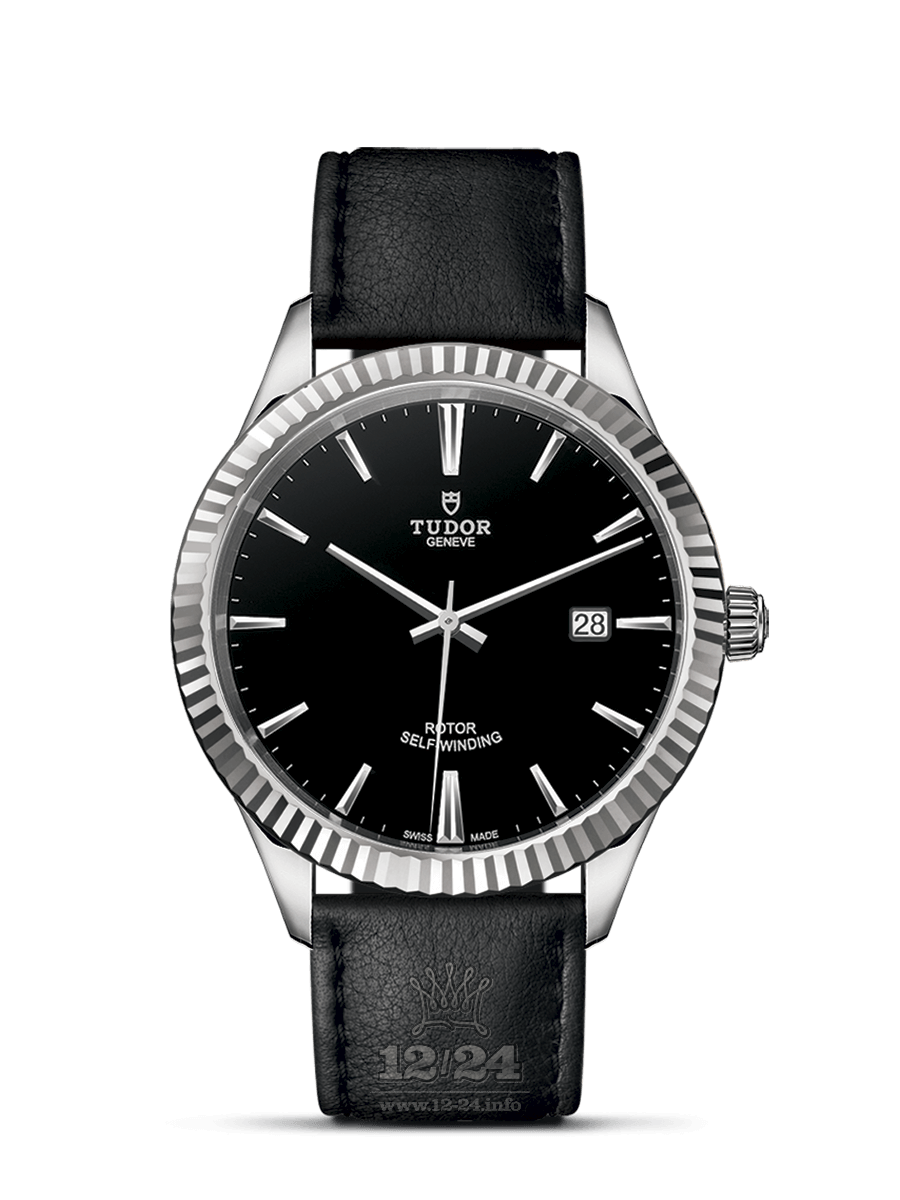 Tudor Style Watch M12710-0022 41 mm Stainless steel Case Black Dial