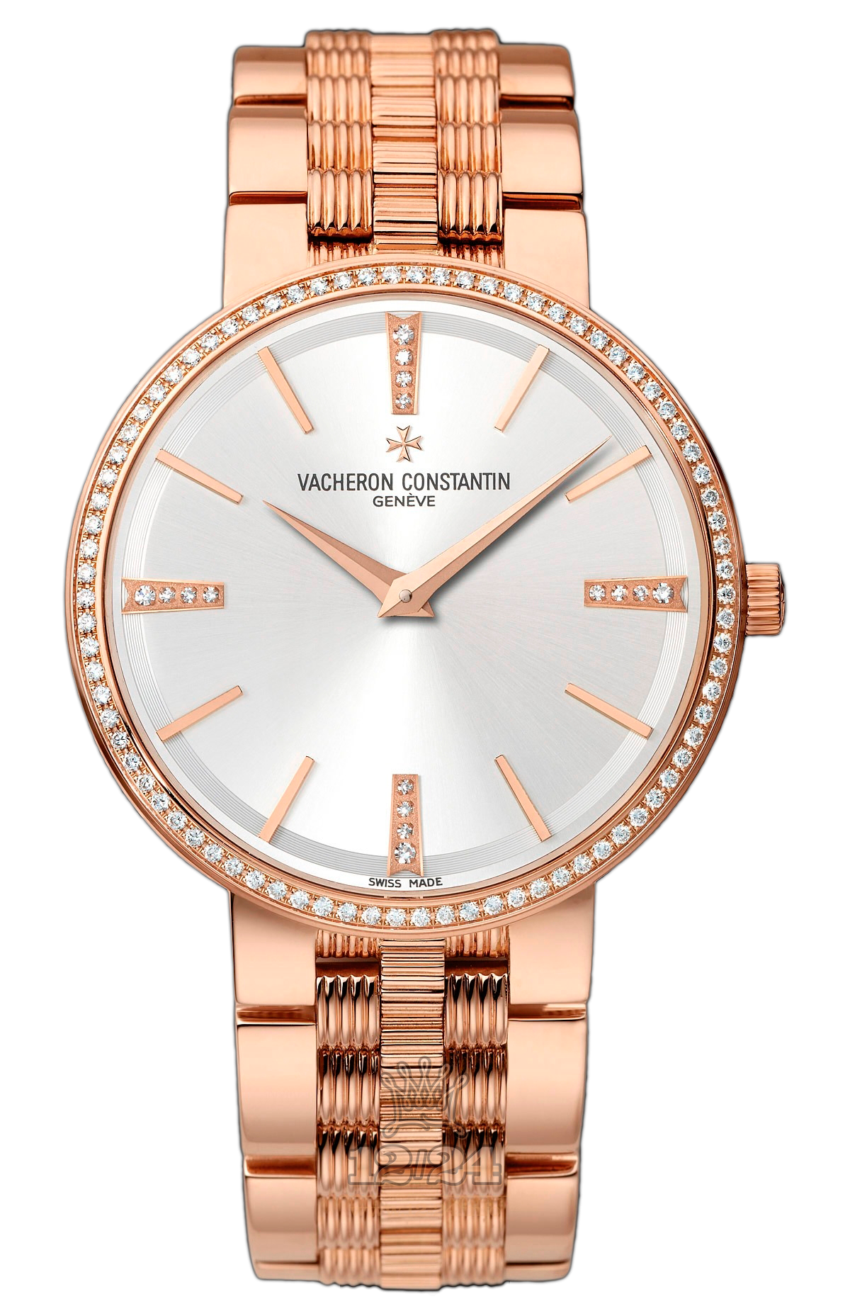 Vacheron Constantin Traditionnelle Watch 81577/V01R-9271 38 mm Pink gold Case Silver Dial