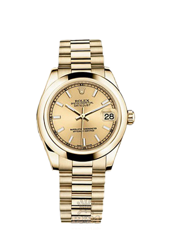 Rolex Datejust Watch 178248-0048 31 mm Yellow gold Case Golden Dial